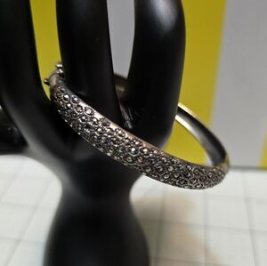 Sterling Silver Bracelet with Marcasite Accents